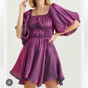 Shimmer Soleil Dress Purple